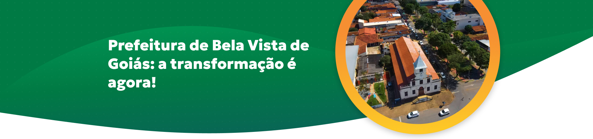 Imagem institucional com faixa verde